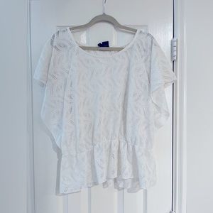 Womens White Blouse Size XL